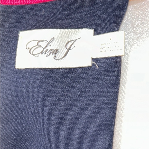Gorgeous Eliza J. Deep Navy and Hot Pink Dress Size 4 - Picture 10 of 10